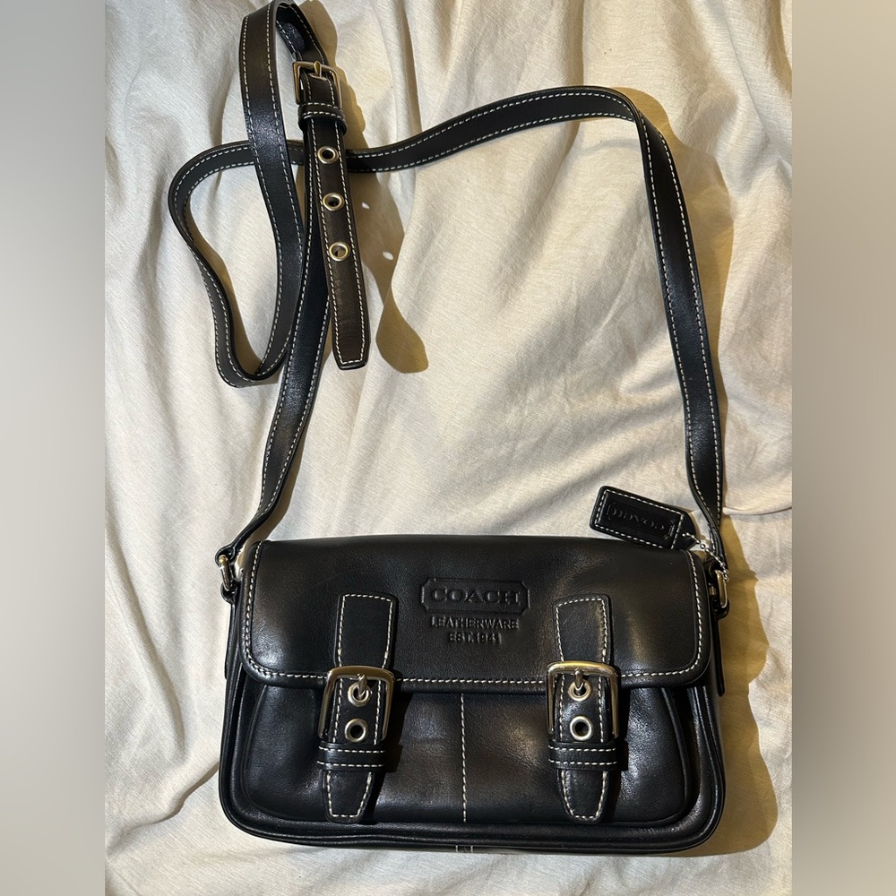 Coach vintage
Black leather